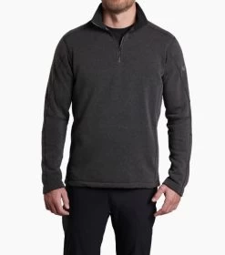 Revel 1/4 Zip - Men's 11 Revel 1/4 Zip - Men's -Outdoor Clothing Shop 1010960133 Kuhl RevelQuarterZip Steel Mens Front