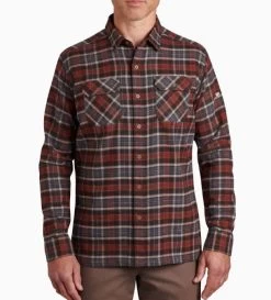 Dillingr Flannel - Men's -Outdoor Clothing Shop 1010980427 Kuhl DillingrFlannel Redwood Mens Front