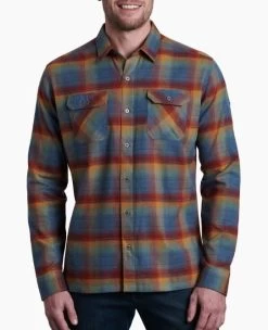 Dillingr Flannel - Men's -Outdoor Clothing Shop 1010980683 Kuhl DillingrFlannel Kaleidoscope Mens Front