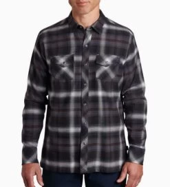 Lowdown Flannel - Men's -Outdoor Clothing Shop 1010990372 Lowdown Flannel Onyx M Front
