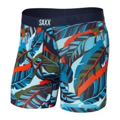 Saxx Vibe Boxer Brief - Men's -Outdoor Clothing Shop 1030580719 Saxx VibeBoxerBrief BluePopJungle Mens Front