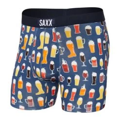 Saxx Vibe Boxer Brief - Men's -Outdoor Clothing Shop 1030580720 Saxx VibeBoxerBrief DarkDenimPitcherPerfect Mens Front