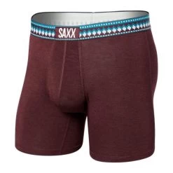 Saxx Vibe Boxer Brief - Men's -Outdoor Clothing Shop 1030580895 Saxx VibeBoxerBrief PlumHeatherSweater Mens Front