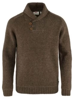 FJÄLLRÄVEN Lada Sweater - Men's -Outdoor Clothing Shop 1033100055 Fjallraven LadaSweater BogwoodBrown Mens Front