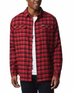 Columbia Flare Gun Stretch Flannel - Men's 5 Columbia Flare Gun Stretch Flannel - Men's -Outdoor Clothing Shop 1035968012 Columbia FlareGunStretchFlannel RedJasper Mens Front