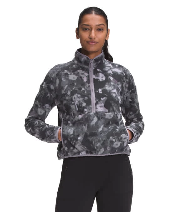 The North Face Print TKA Glacier Crop - Women's 1 The North Face Print TKA Glacier Crop - Women's