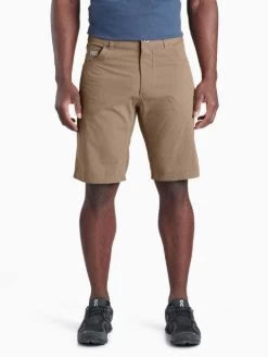 Radikl Short 10" - Men's -Outdoor Clothing Shop 1035985630 Kuhl RadiklShort10 DarkKhaki Mns Front