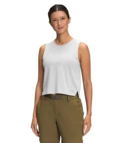 The North Face Dawndream Relaxed Tank - Women's -Outdoor Clothing Shop 1035990744 TheNorthFace DawndreamRelaxedTank GardeniaWhiteHeather Wmns Front