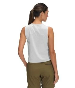 The North Face Dawndream Relaxed Tank - Women's -Outdoor Clothing Shop 1035990744 TheNorthFace DawndreamRelaxedTank GardeniaWhiteHeather Wmns Rear