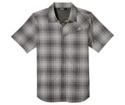 Outdoor Research Astroman Short-Sleeve Sun Shirt - Men's -Outdoor Clothing Shop 1035992779 OR AstromanSSSunShirt StormPlaid Mens Front