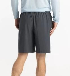 Breeze Short 8" - Men's -Outdoor Clothing Shop 1035992853 Freefly BreezeShort8Inch Graphite Mens Rear