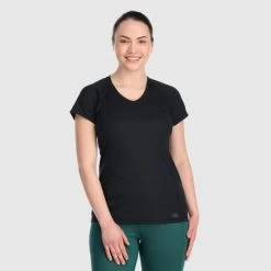 Outdoor Research Echo T-Shirt - Women's 8 Outdoor Research Echo T-Shirt - Women's -Outdoor Clothing Shop 1035996316 OR EchoTShirt Black Wmns Front