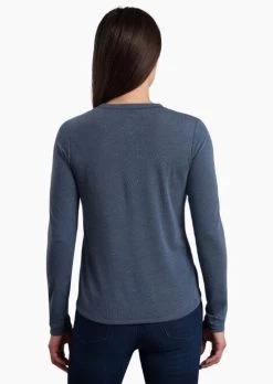 Konstance Long Sleeve - Women's -Outdoor Clothing Shop 1035998741 Kuhl KonstanceLongSleeve MetalBlue Wmns Rear
