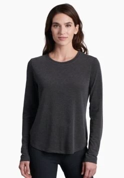 Konstance Long Sleeve - Women's -Outdoor Clothing Shop 1035998742 Kuhl KonstanceLongSleeve Black Wmns Front