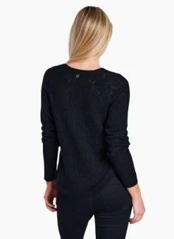 Sonata Pointelle Sweater - Women's 5 Sonata Pointelle Sweater - Women's -Outdoor Clothing Shop 1035998774 Kuhl SonataPointelleSweater Black Wmns Rear