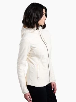 Aero Fleece Hoody - Women's -Outdoor Clothing Shop 1035998836 Kuhl AeroFleeceHoody Ivory Wmns Side