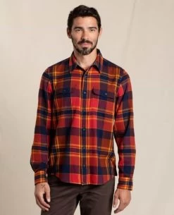 Indigo Flannel Long-Sleeve Shirt - Men's