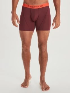 Give-N-Go Sport 2.0 Boxer Brief 6" - Men's 17 Give-N-Go Sport 2.0 Boxer Brief 6" - Men's -Outdoor Clothing Shop 1036001951 Exofficio GNGSport2BoxerBrief6in BaroqueMoltenLava Mens Front