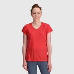 Outdoor Research Echo T-Shirt - Women's 10 Outdoor Research Echo T-Shirt - Women's -Outdoor Clothing Shop 1036004595 OutdoorResearch EchoTShirt Rhubarb Wmns Front