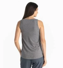 Bamboo Heritage Tank - Women's 7 Bamboo Heritage Tank - Women's -Outdoor Clothing Shop 1036005575 Freefly BambooHeritageTank HeatherFlint Wmns Rear