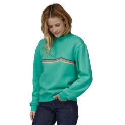Patagonia Ridge Rise Stripe Uprisal Crew Sweatshirt - Women's