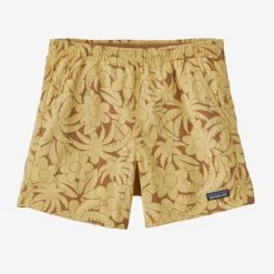 Patagonia Baggies Shorts 5" - Women's -Outdoor Clothing Shop 1036005980 Patagonia BaggiesShorts5Inch AbundanceSurfboardYellow Wmns Front