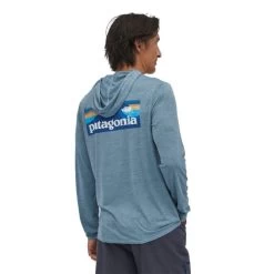 Patagonia Capilene Cool Daily Graphic Hoody - Men's 5 Patagonia Capilene Cool Daily Graphic Hoody - Men's -Outdoor Clothing Shop 1036006379 Patagonia CapileneCoolDailyGraphicHoody BoardshortLogoLightPlumeGreyXDye Mens Rear
