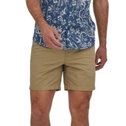 Patagonia Lightweight All-Wear Hemp Volley Shorts - Men's -Outdoor Clothing Shop 1036006748 Patagonia LightweightAllWearHempVolleyShorts MojaveKhaki Mens Front