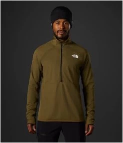 The North Face Summit FUTUREFLEECE LT Half-Zip - Men's 8 The North Face Summit FUTUREFLEECE LT Half-Zip - Men's -Outdoor Clothing Shop 1036006997 TNF FutureFleeceHalfZip MilitaryOlive Mens Front