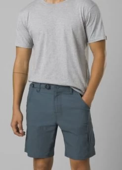 Prana Stretch Zion Short II - Men's -Outdoor Clothing Shop 1036009835 Prana StretchZionShortII10Inch GreyBlue Mens Front