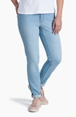 Kontour Flex Denim Skinny 9" - Women's -Outdoor Clothing Shop 1036010657 Kuhl KontourFlexDenimSkinny9Inch Washout Wmns Front