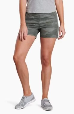 Freeflex Short - Women's -Outdoor Clothing Shop 1036010675 Kuhl FreeflexShort OliveCamo Wmns Front