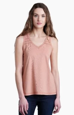 Arabella V-Neck Tank- Women's -Outdoor Clothing Shop 1036010783 Kuhl ArabellaVNeckTank Sandstone Wmns Front