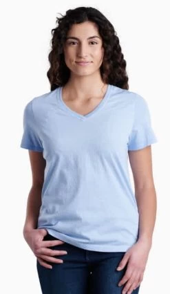 Arabella V-Neck Short-Sleeve - Women's -Outdoor Clothing Shop 1036010794 Kuhl ArabellaVNeckShortSleeve Hydrangea Wmns Front