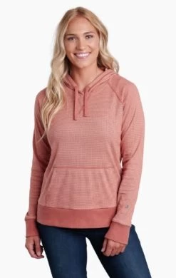 Stria Pullover Hoody - Women's -Outdoor Clothing Shop 1036010861 Kuhl StriaPulloverHoody Clay Wmns Front