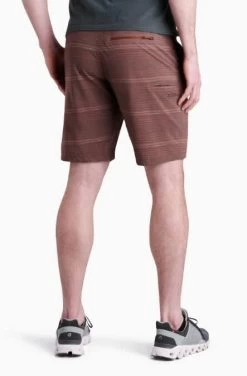 Vantage Short 8" - Men's -Outdoor Clothing Shop 1036011145 Kuhl VantageShort8Inch BedrockTexturedStripe Mens Rear