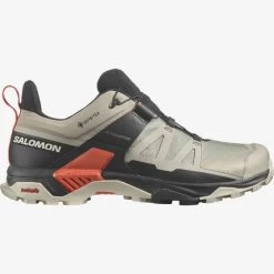 Salomon X Ultra 4 GORE-TEX - Men's -Outdoor Clothing Shop 1036011408 Salomon XUltra4GTX VintageKhakiBlackCherryTomato Mens Side