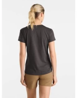 Arc'teryx Taema Crew Short-Sleeve - Women's 7 Arc'teryx Taema Crew Short-Sleeve - Women's -Outdoor Clothing Shop 1036011590 Arcteryx TaemaCrewNeckShirtSS BlackHeather Wmns Rear