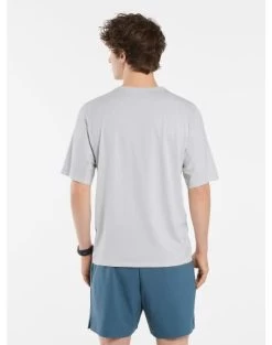 Arc'teryx Cormac Logo Short-Sleeve - Men's 7 Arc'teryx Cormac Logo Short-Sleeve - Men's -Outdoor Clothing Shop 1036011595 Arcteryx CormacLogoSS AtmosHeather Mens Rear