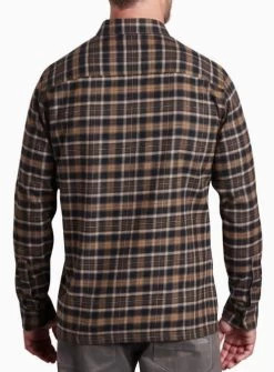 Dillingr Flannel - Men's -Outdoor Clothing Shop Kuhl DillingrFlannel DarkEarth M Back